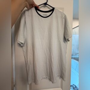 Express Black and White Geometric Men's Tee